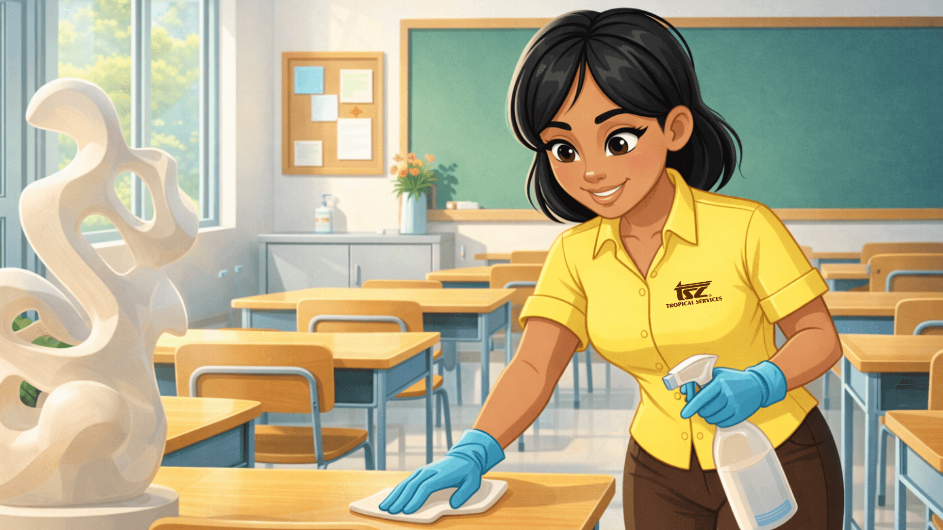 Ambientes educativos más saludables gracias a la limpieza antiséptica profesional