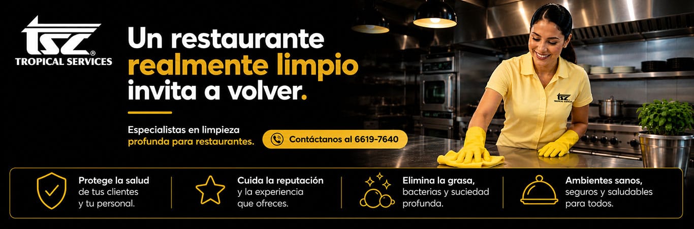 Un restaurante realmente limpio invita a volver