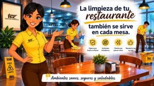 La limpieza de tu restaurante también se sirve en cada mesa