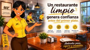 Un restaurante limpio genera confianza antes del primer plato